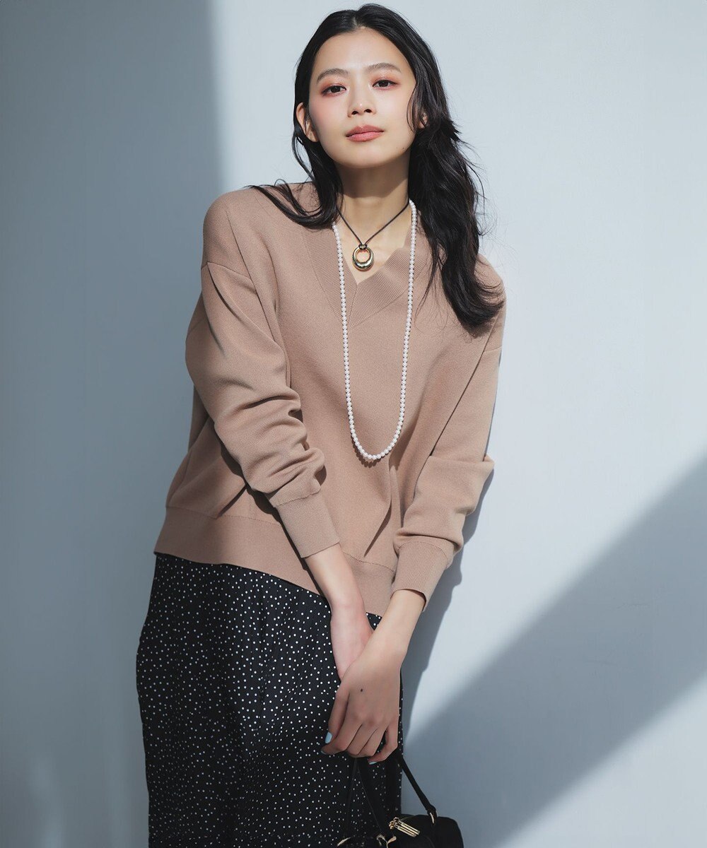 23区 【VERY掲載】クリップ パール ラリエット ネックレス 