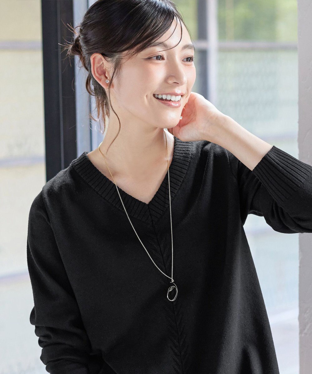 Tiaclasse 【安田美沙子さん着用・選べる2type・洗える】もちニットチュニック 