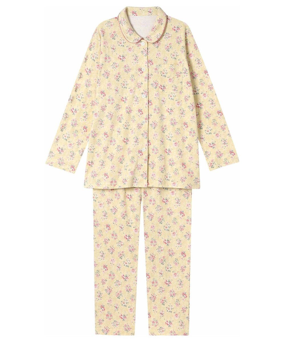 Wing パジャマ 長袖 長ズボン 綿100%(本体) スムース素材 レディース EP5072 ウイング／ワコール 