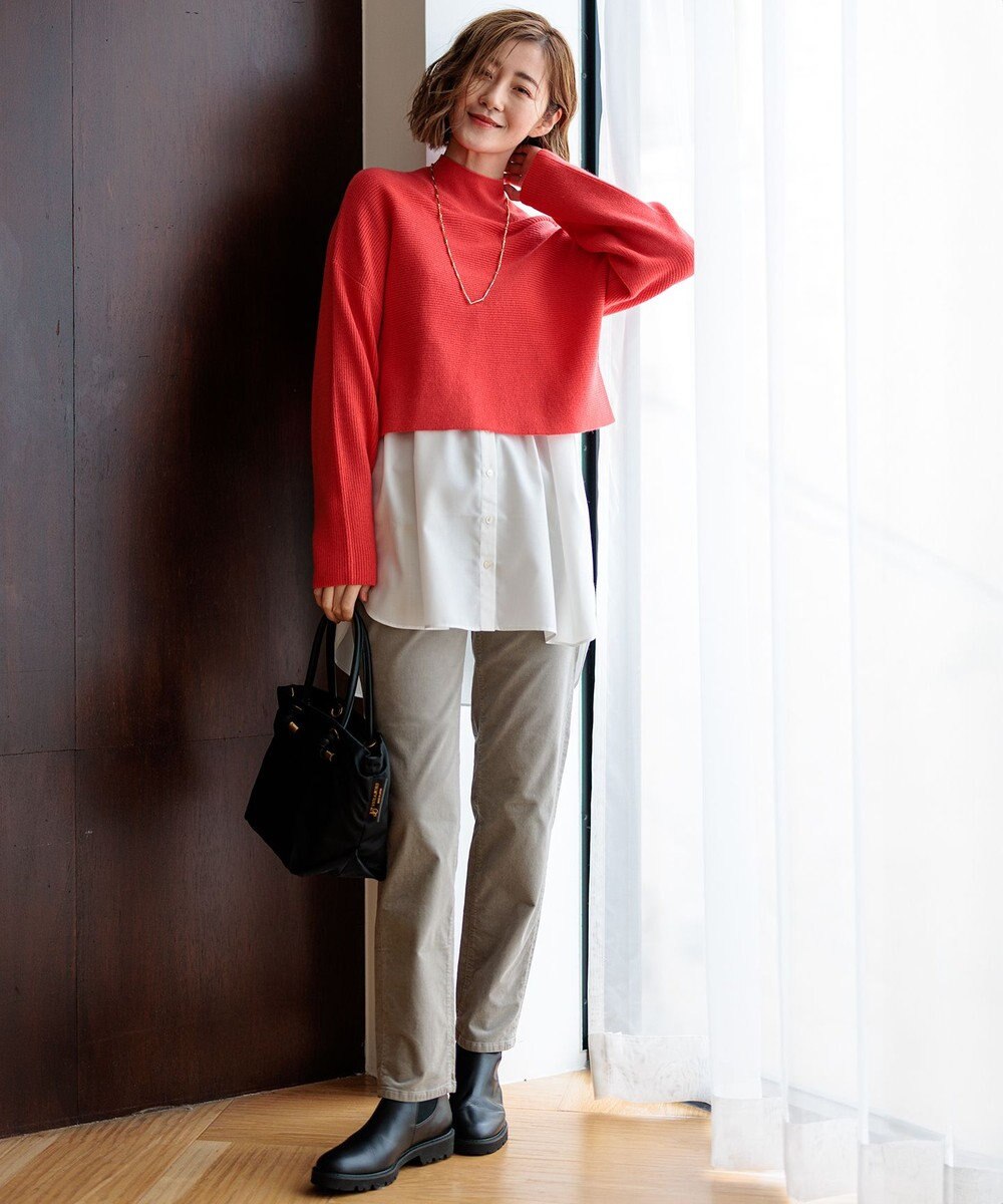 23区 S 【洗える】23区DENIM ベルベットストレッチ ボーイズ テーパードパンツ 