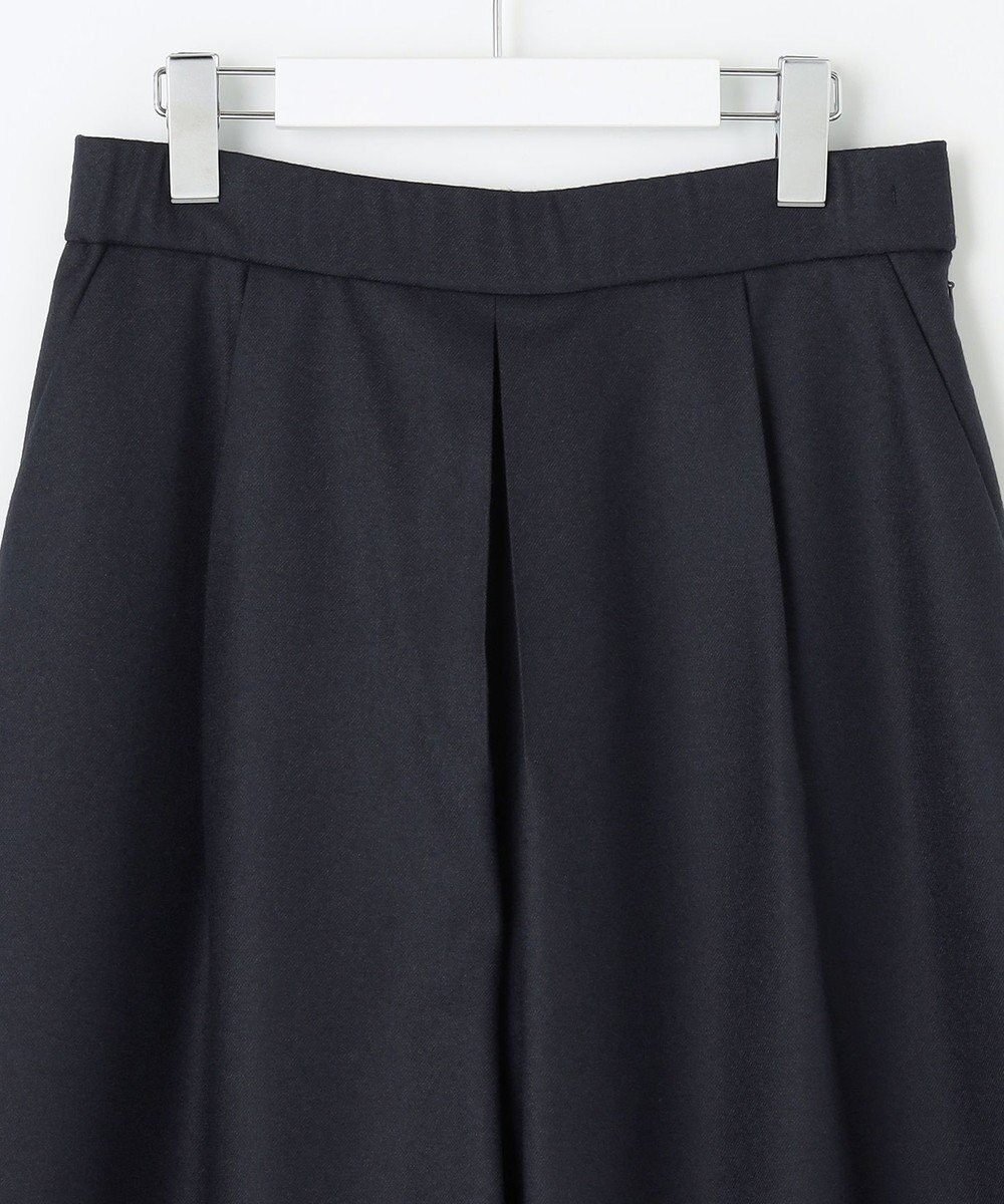 自由区 【洗える】ウォッシャブルウールサキソニーキュロット パンツ 