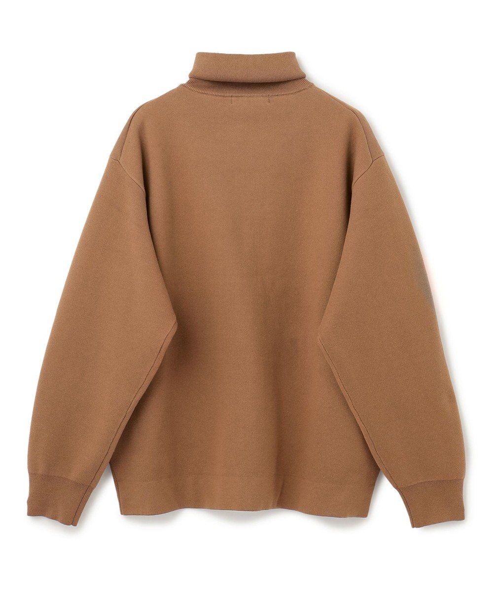 UNFILO MENS 【男女兼用/新色追加】スウェットライク ジップ タートルネックニット [24年秋冬商品] 