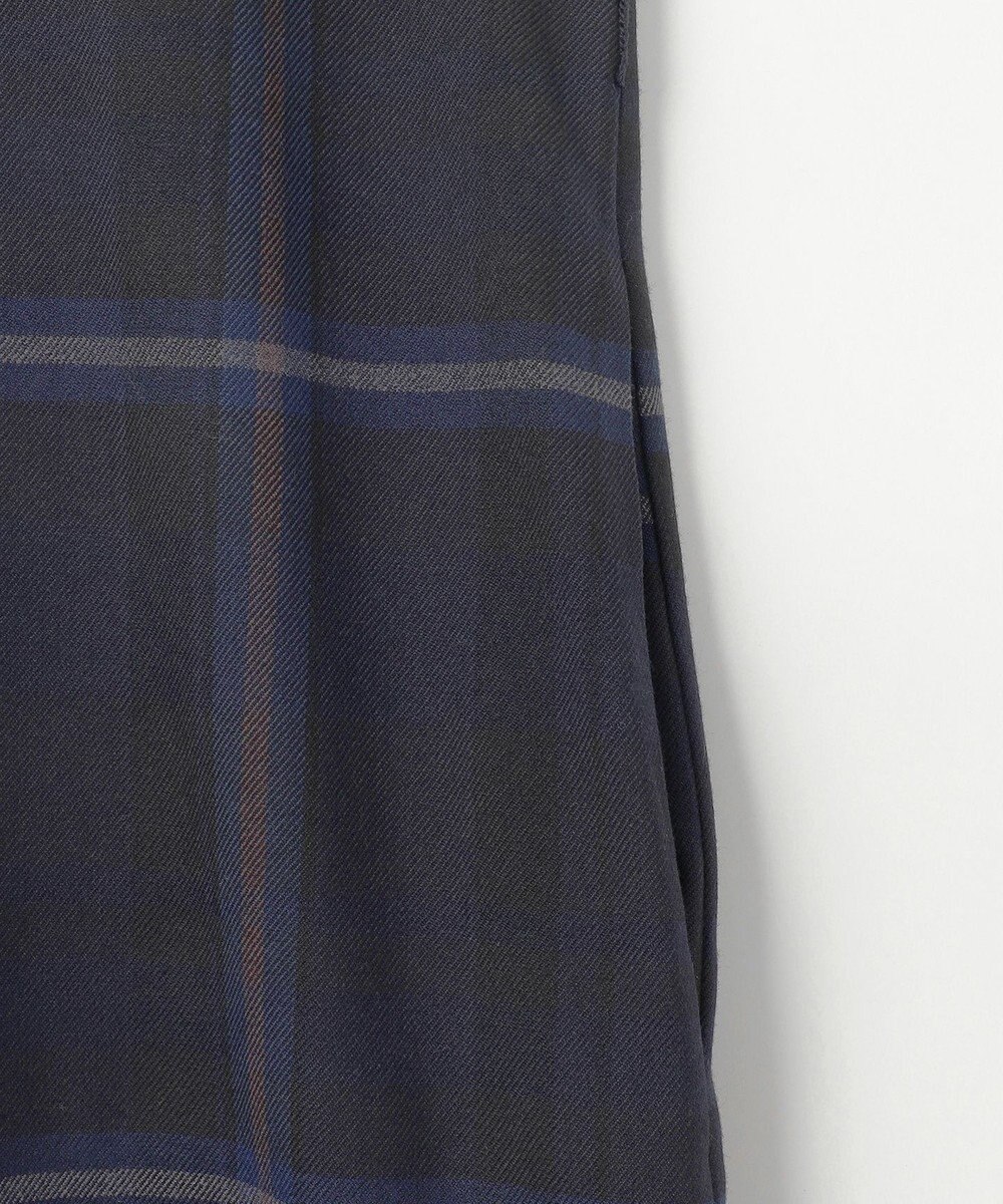 J.PRESS LADIES L 【洗える】テトロンレーヨン/ウール milledタータン ワンピース 