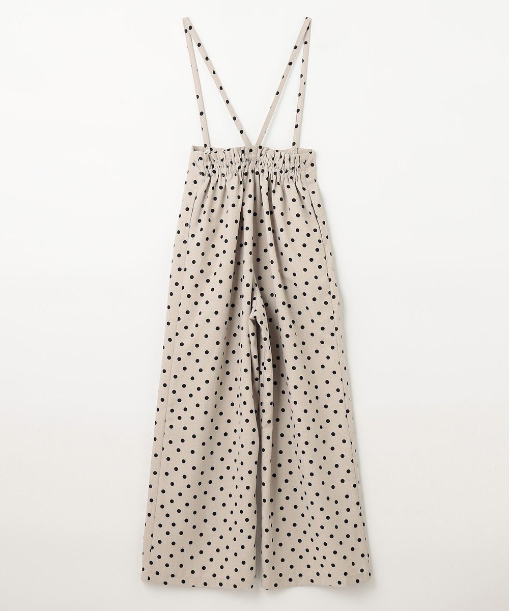 ANY KIDS 麻ライク ドット柄 ガウチョ 