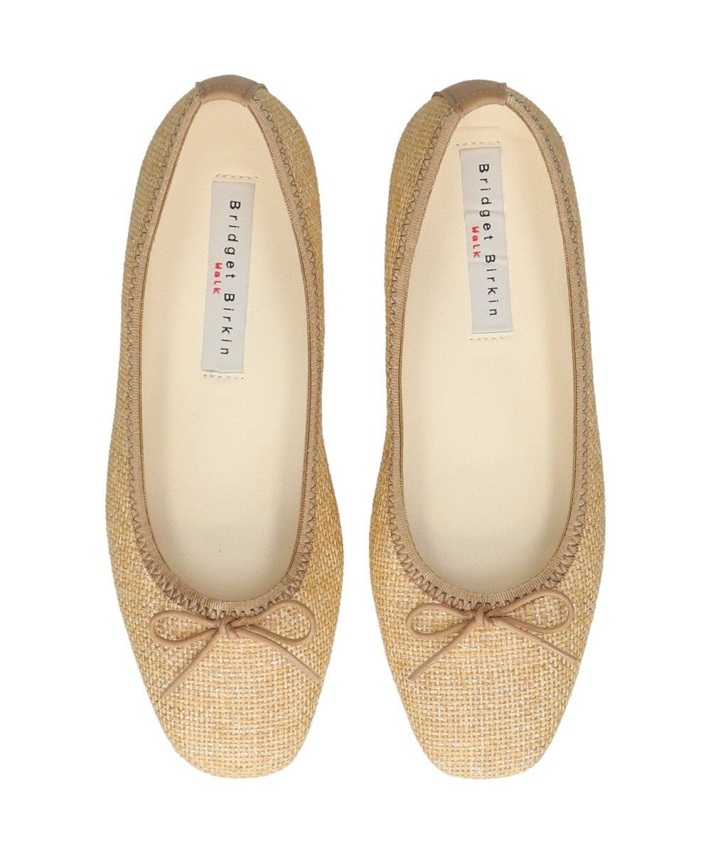 Bridget Birkin ＜3E＞【Bridget Birkin Walk】ラメパナマ調バレエパンプス 