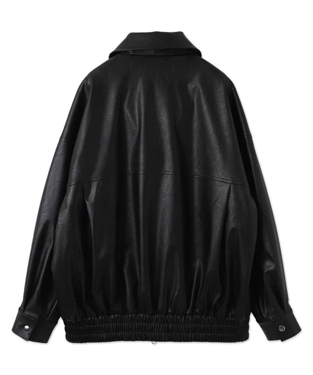 WEGO ヴィンテージライクPUフライトジャケット 