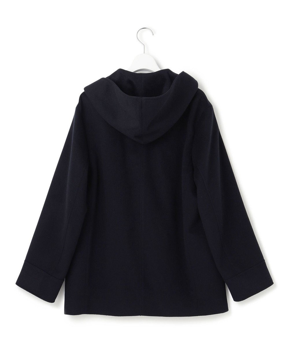 23区 【CLASSY.1月号掲載】ウールカシミヤビーバー フード付き ショートコート 