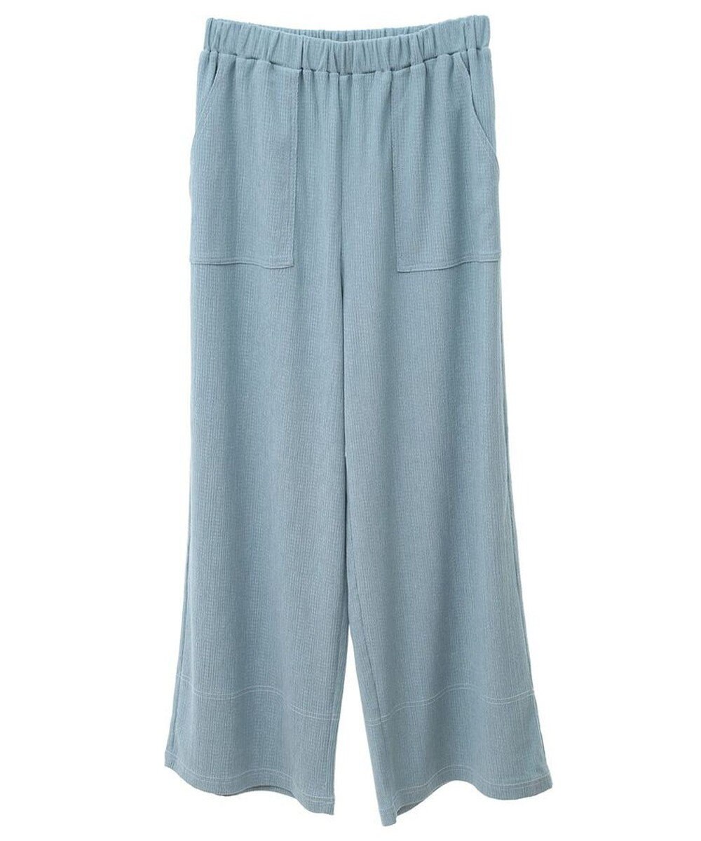 Green Parks 配色ステッチ楊柳イージーパンツ 