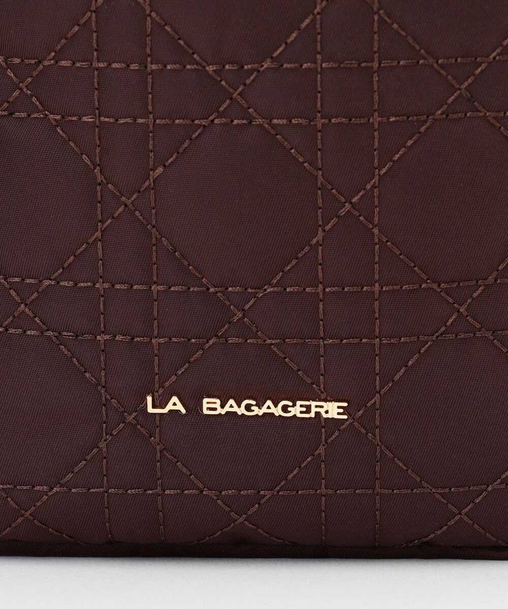 LA BAGAGERIE グリッドキルティングショルダー 