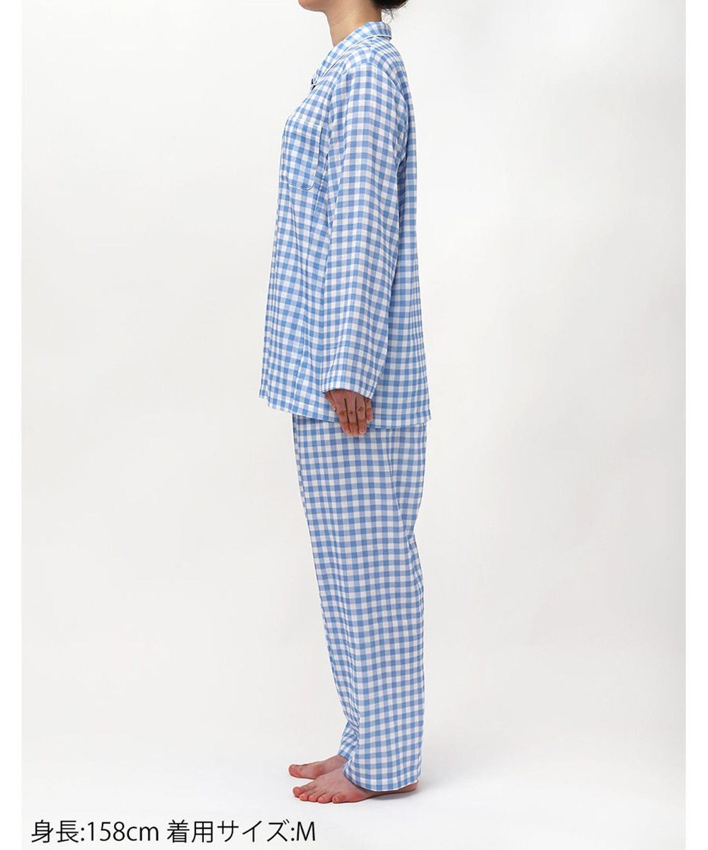 Wing パジャマ 綿100%(本体) 3Lまで対応 大きいサイズ 長袖 長ズボン レディース EP1003 ウイング／ワコール 