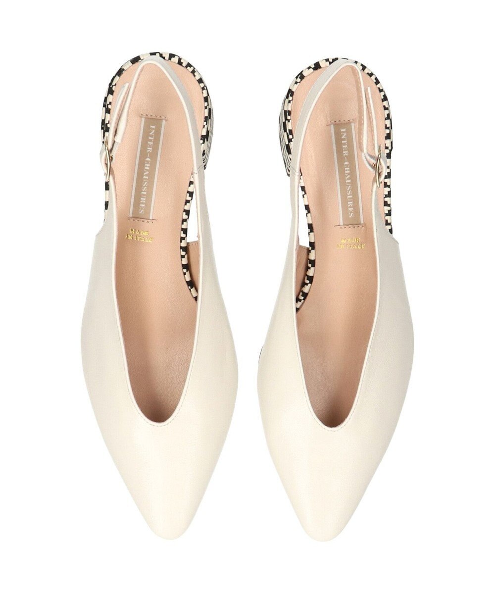 INTER-CHAUSSURES 【INTER-CHAUSSURES】ポインテッドトウVカットバックバンド 