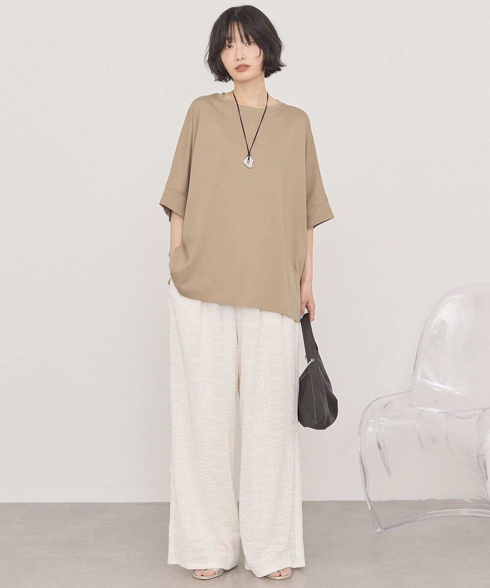 AMERICAN HOLIC 異素材コクーンプルオーバー 