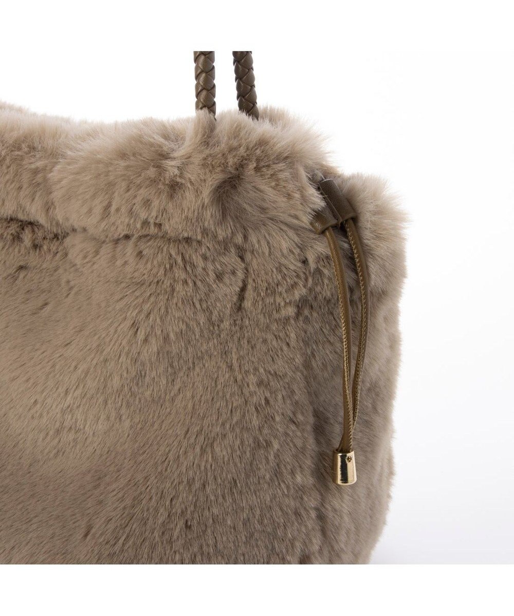 UNBILLION カシュカシュ cachecache / ロングハンドルエコファー巾着トート 