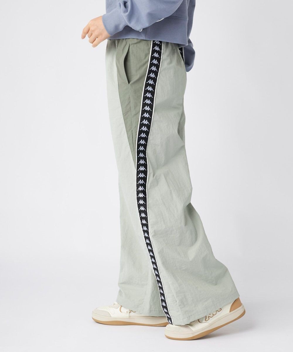 OP／FILA 【Kappa】 ワイドシルエット バンダナイロントラックパンツ 