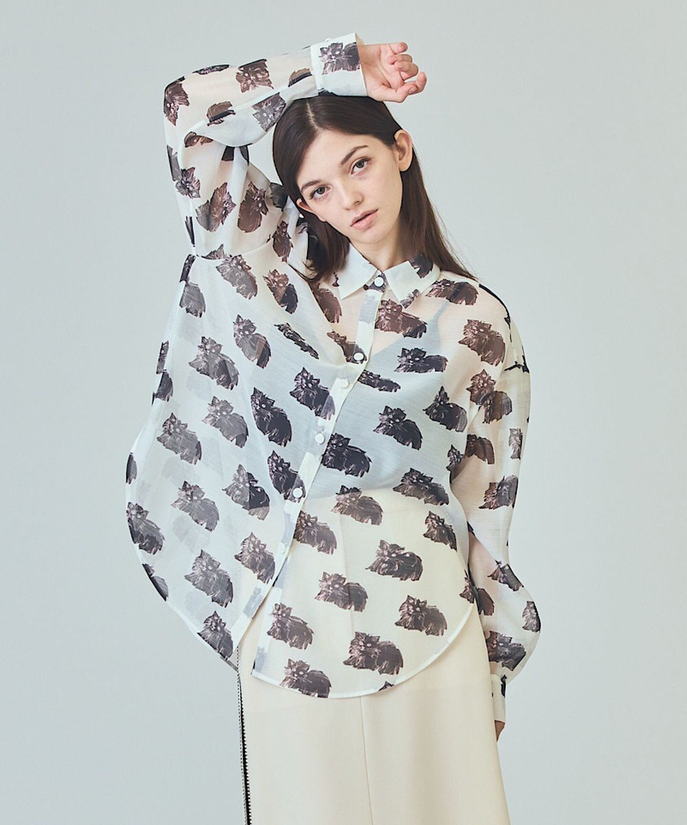 GRACE CONTINENTAL シアーCatブラウス 