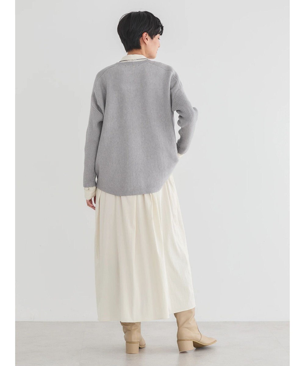 AMERICAN HOLIC バイパチ袖リブラグランニットプルオーバー 