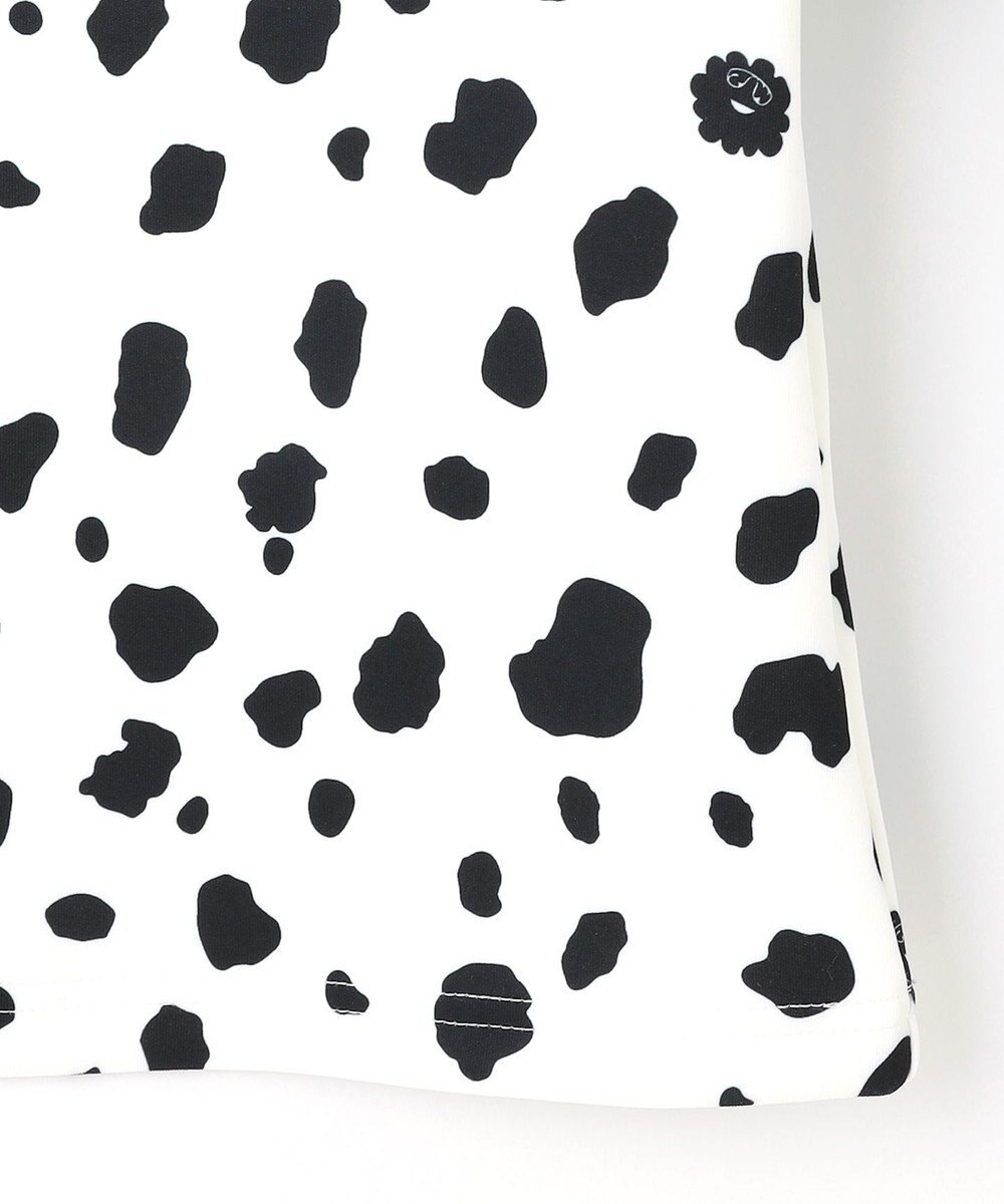 PW CIRCULUS 【WOMEN】スノーレオパード裏フリースモックネックT 