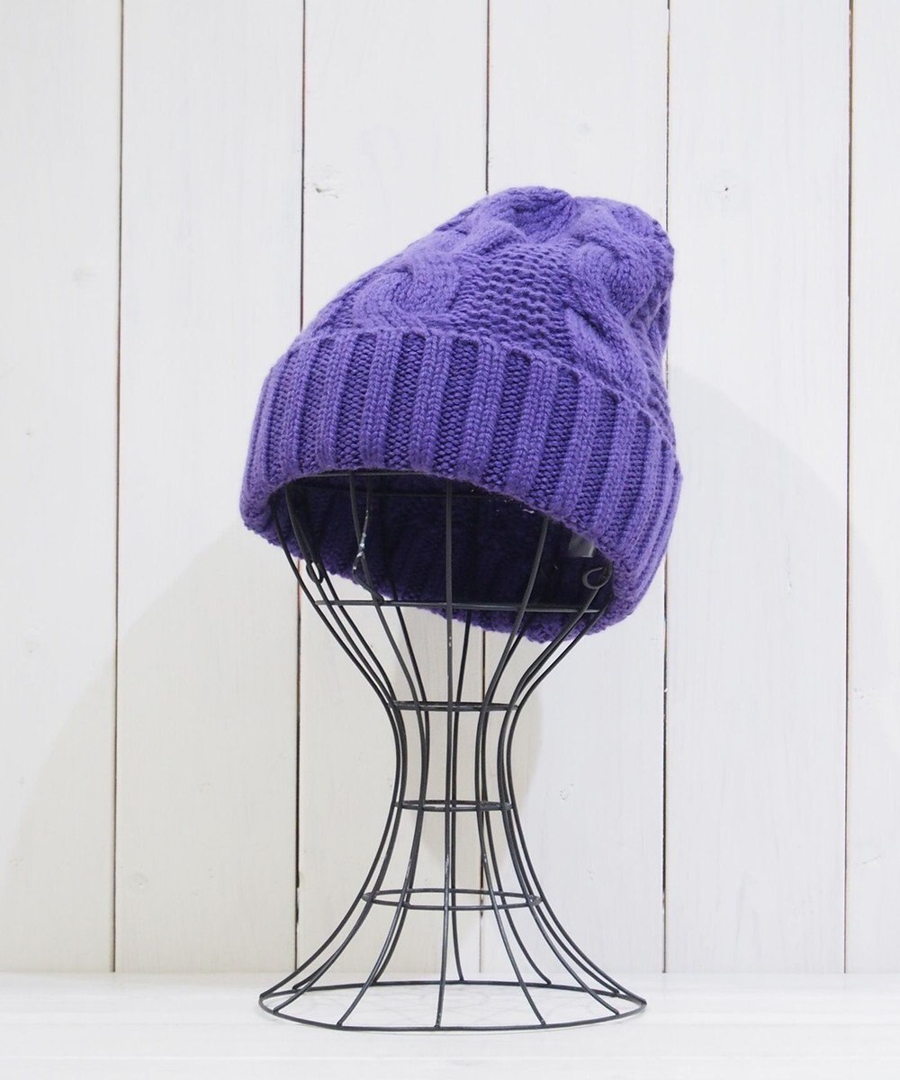 石田製帽 〈新色追加！〉カシミヤニット アラン編みワッチN ニット帽 