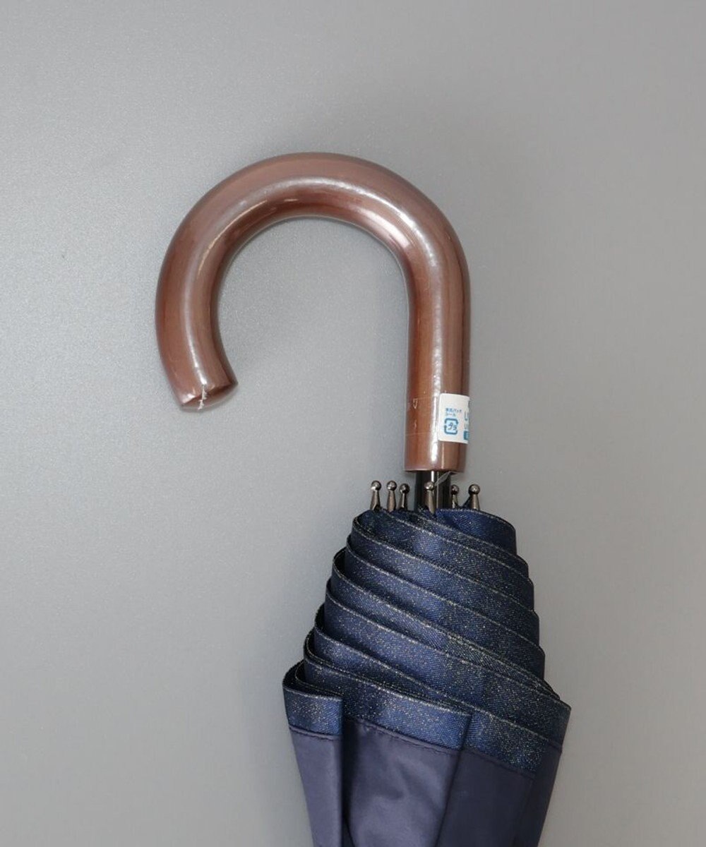 AURORA BLAO (ブラオ) 切り継ぎテープ柄 晴雨兼用傘(折りたたみ傘) 