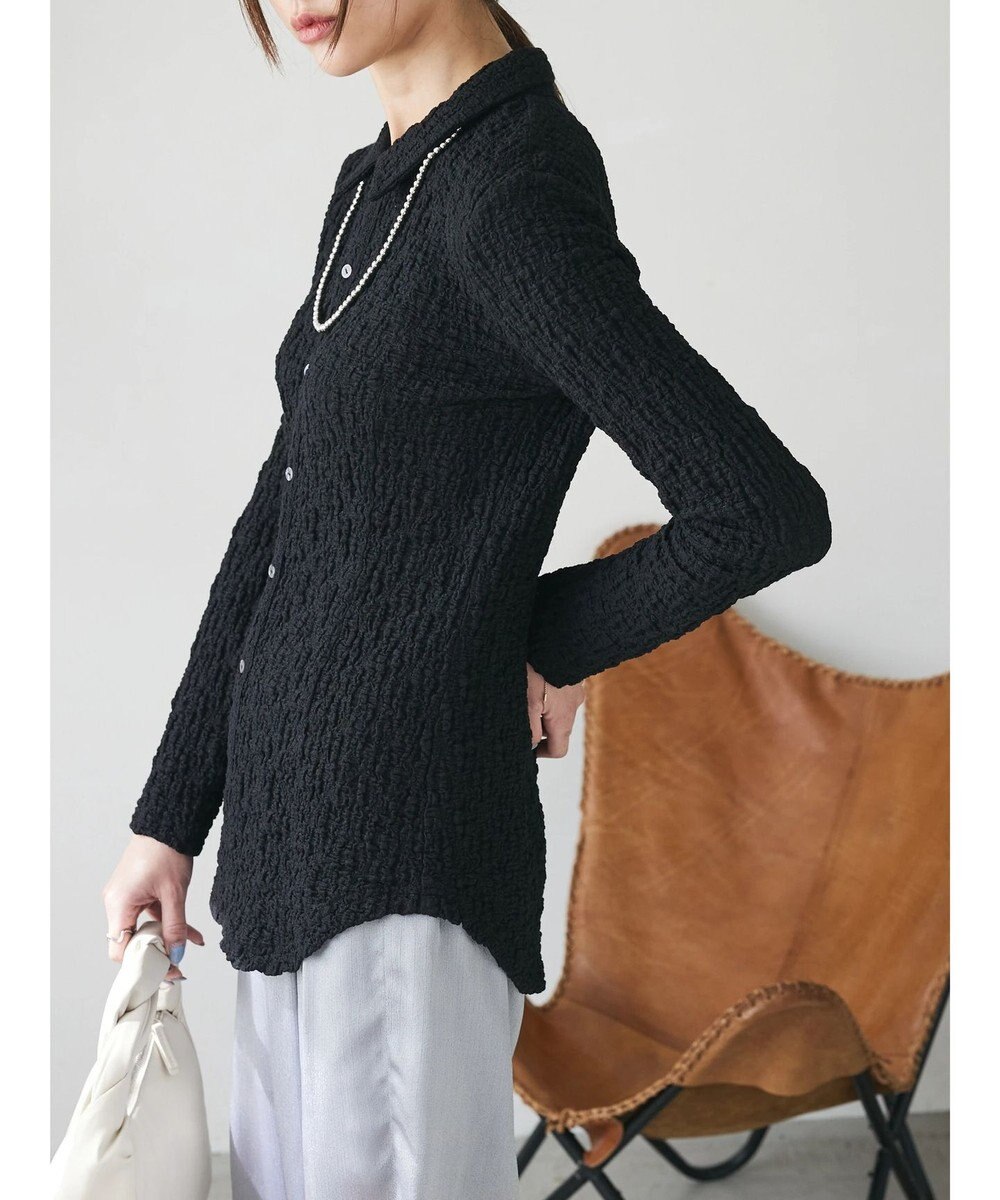 Green Parks AnriettMusee ふくれジャガードシャツ 