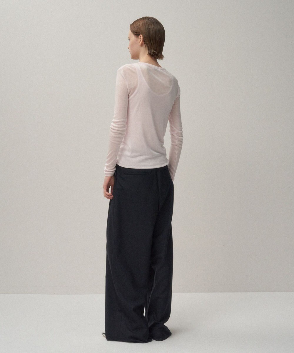 ATON TENCEL SILK CIRCULER RIB | クルー＆タンクレイヤード 