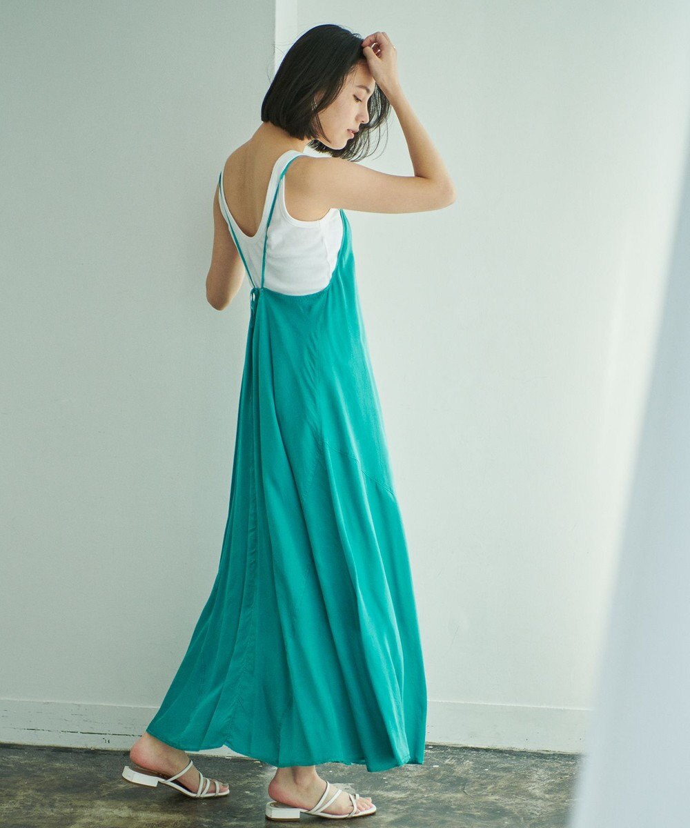 洗える ガーメントダイパネルデザインキャミソールワンピース Newans ファッション通販 公式通販 オンワード クローゼット