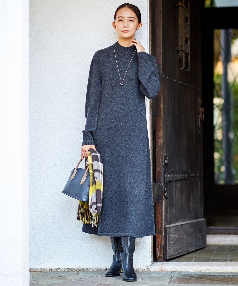 洗える】MERINO CASHMERE ニット ワンピース / J.PRESS LADIES S