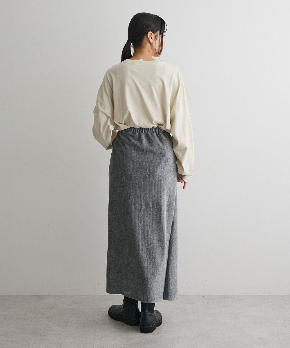 CRAFT STANDARD BOUTIQUE カットコーデュロイラップ風スカート 