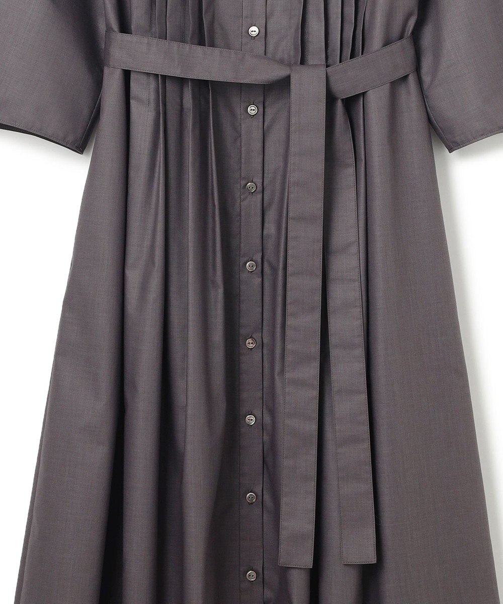 23区 L 【洗える】ラスターローン フロントタック ワンピース 