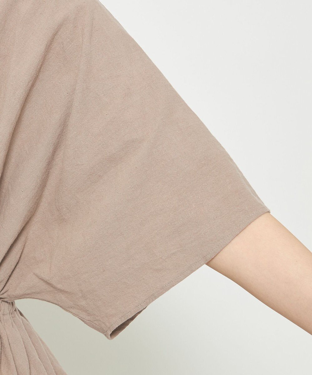 uncrave コットンリネンボイル ペプラムブラウス 