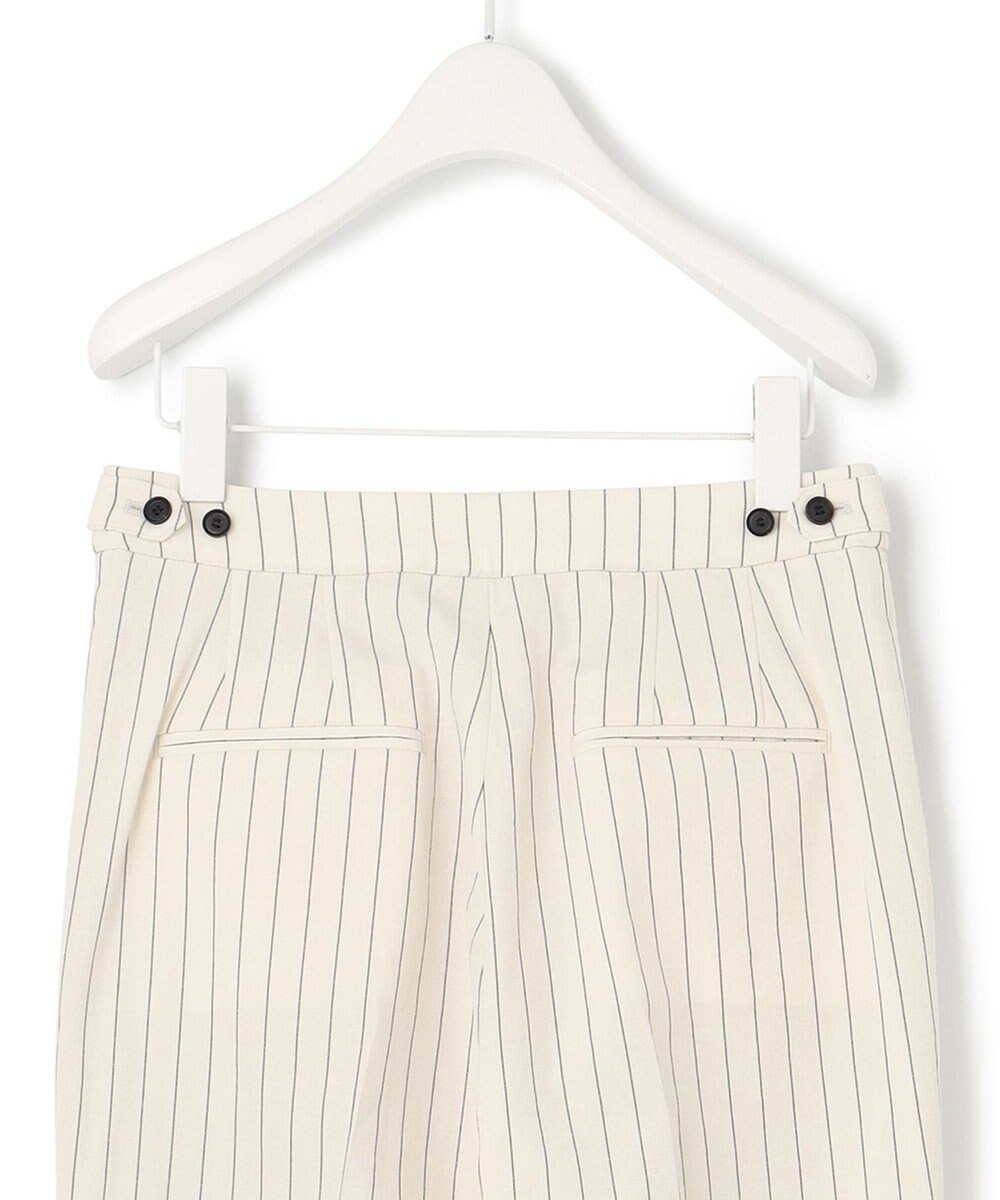 ICB L 【洗える・セットアップ対応】 LooseWeave ストライプ柄テーパードパンツ 