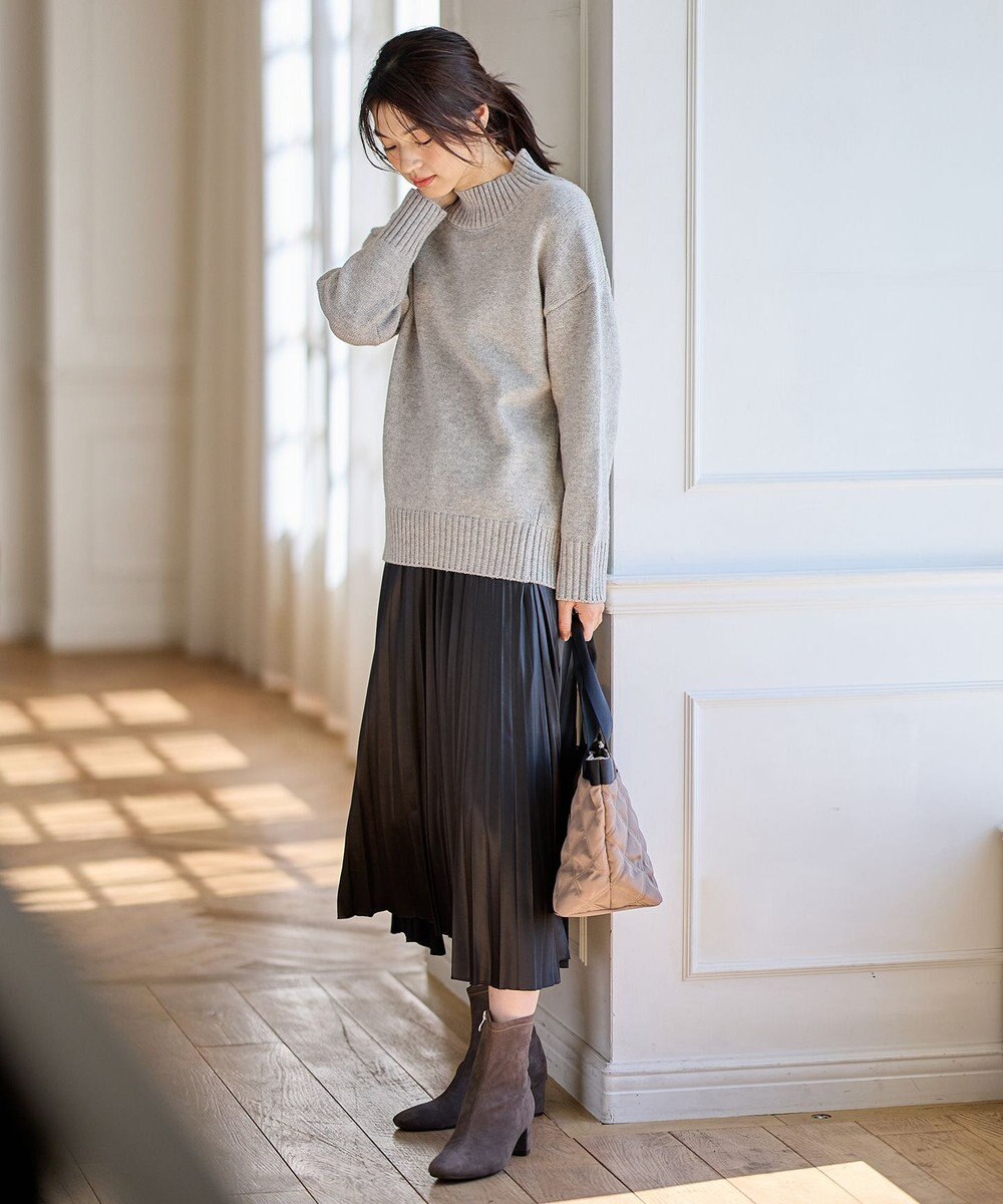 ANY ラムウールボトルネックプルオーバー 