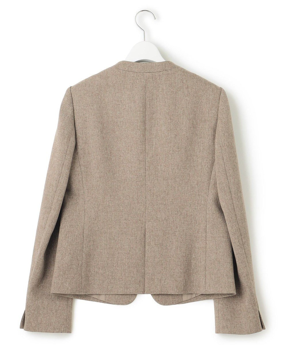 23区 S 【洗える】ウールライクカルゼ ノーカラー ジャケット 