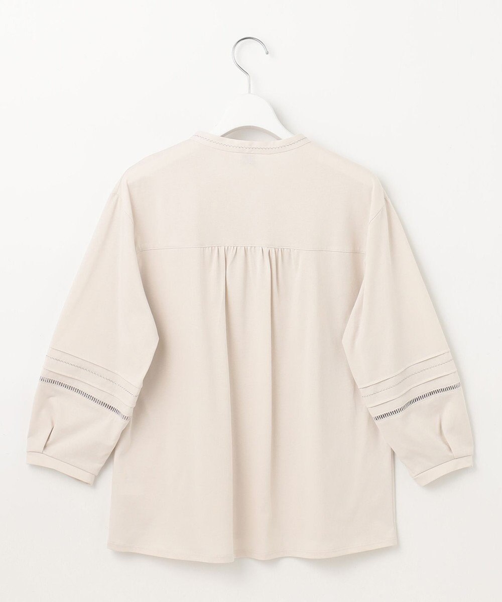 J.PRESS LADIES S 【洗える】プレーティングジャージー スキッパー カットソー 