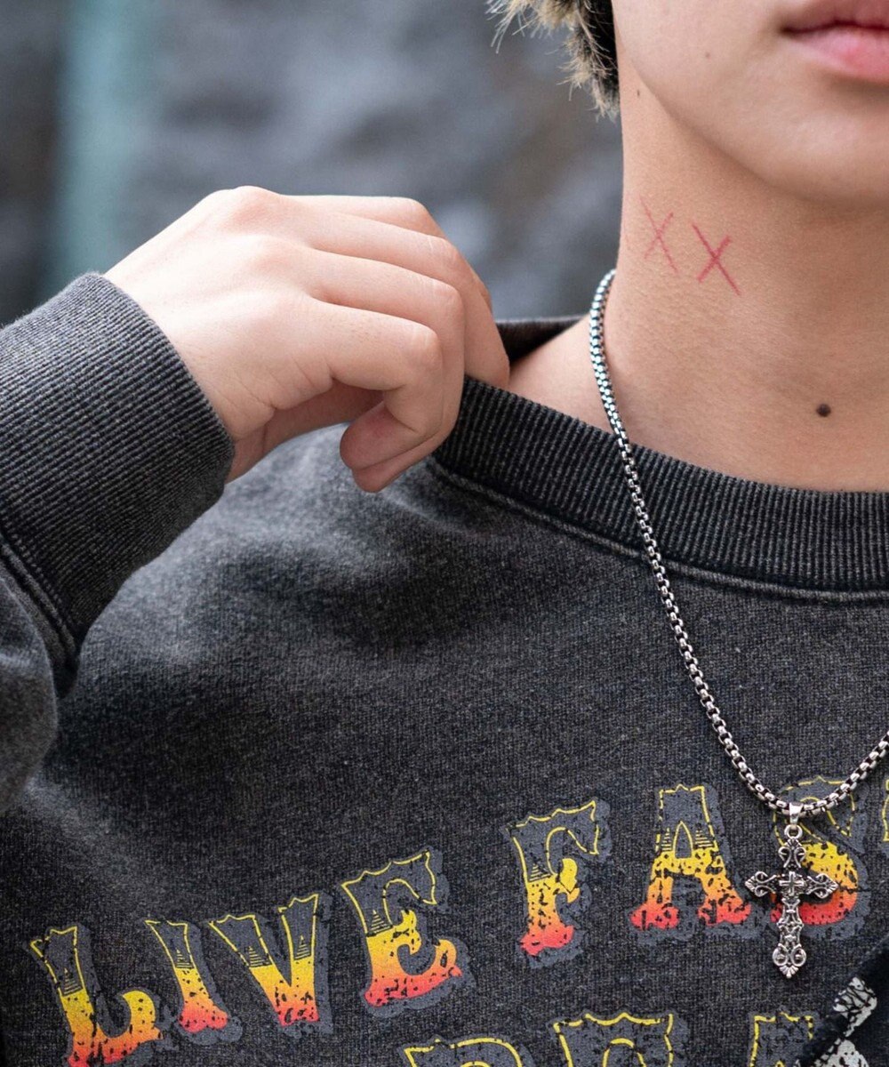 WEGO 【ユニセックス着用ITEM】ヴィンテージグラフィックドッキングプルオーバー 