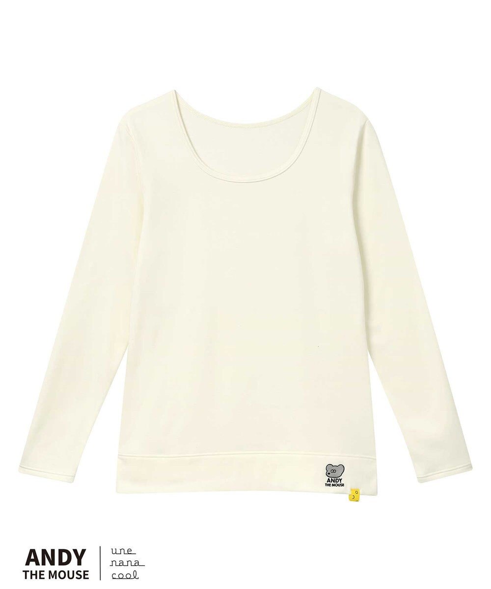 une nana cool MADE WITH ねずみのANDY 綿混裏起毛シャツ 