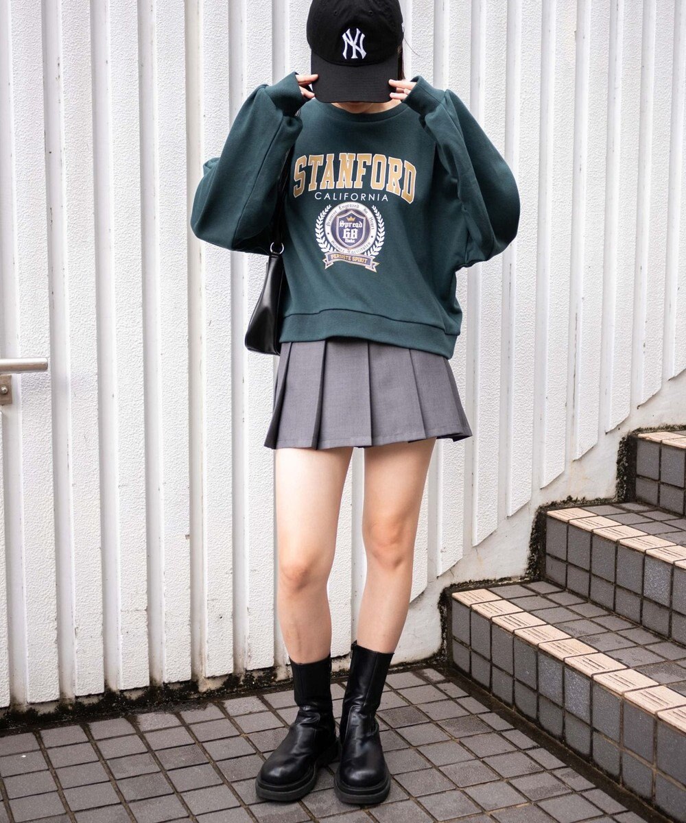 WEGO カレッジプリントスウェット 