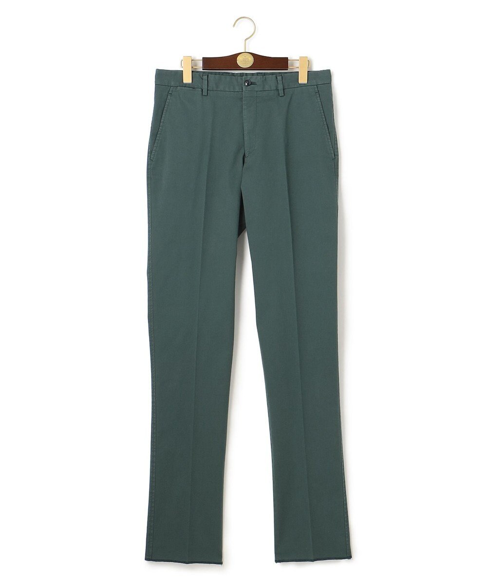J.PRESS MEN オーガニックコットントリコチンストレッチ スローンパンツ 