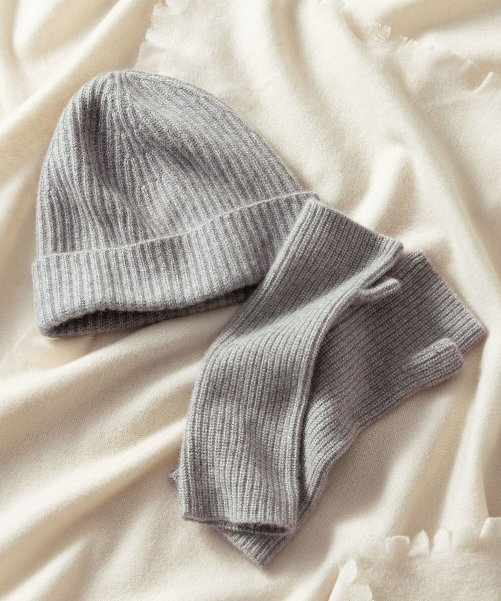 23区 【見上愛さん着用/洗える】ピュアカシミヤ アームウォーマー 