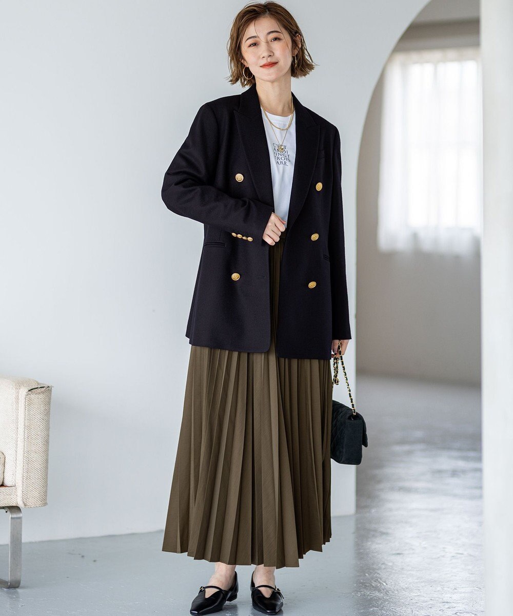 23区 S 【見上愛さん着用/CanCam11月号掲載】パウダリータイプライター プリーツ スカート 