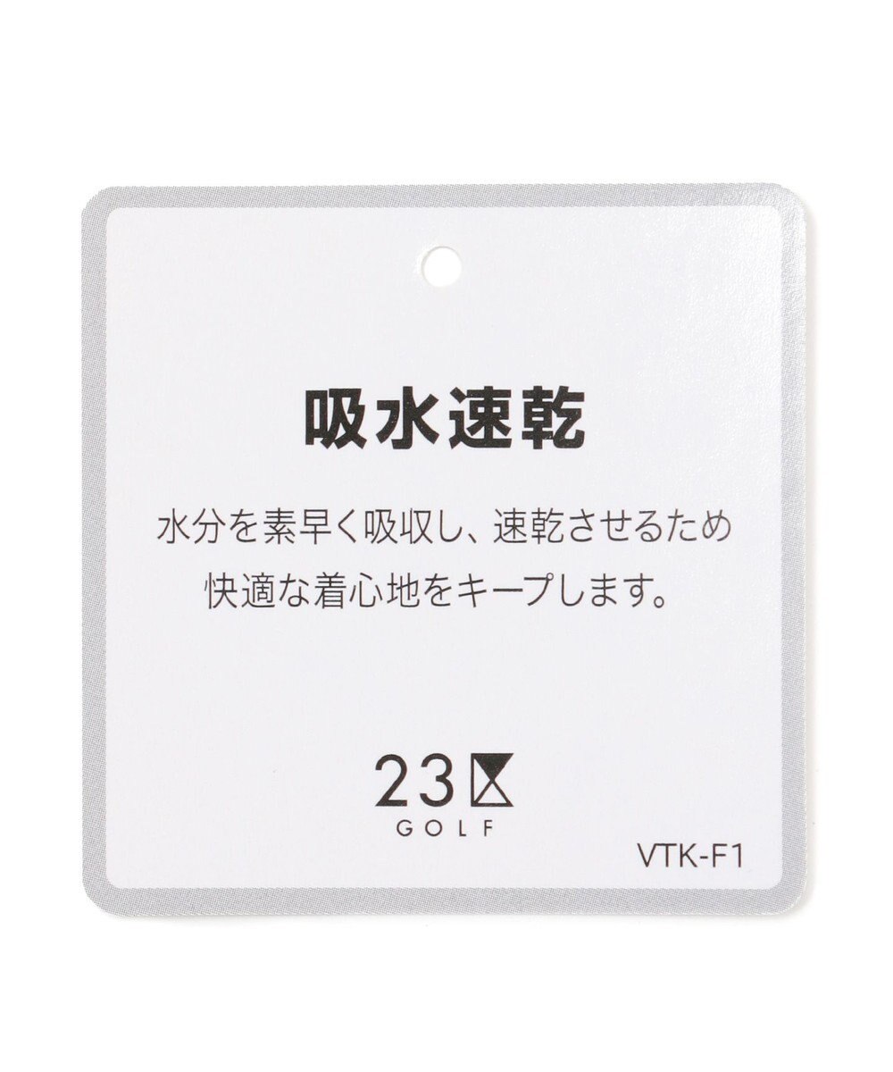 23区GOLF 【23Fondation】【吸水速乾/UVケア】ライトダンボール モックネック 