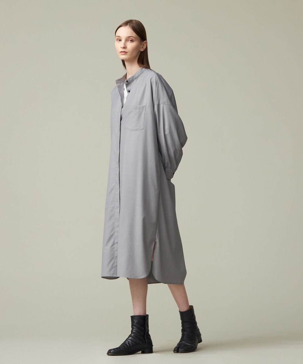 J.PRESS YORK STREET 【WOMEN】バックドレープ シャツワンピース 