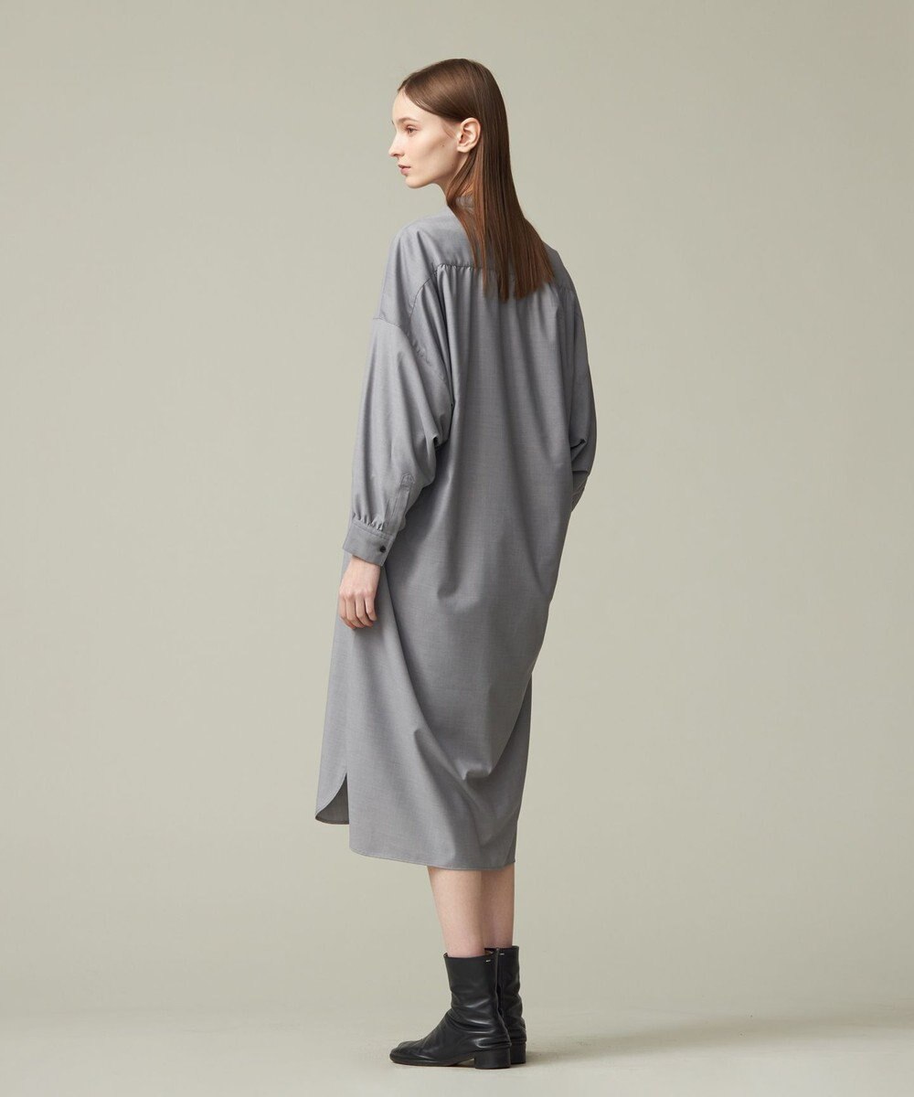 J.PRESS YORK STREET 【WOMEN】バックドレープ シャツワンピース 