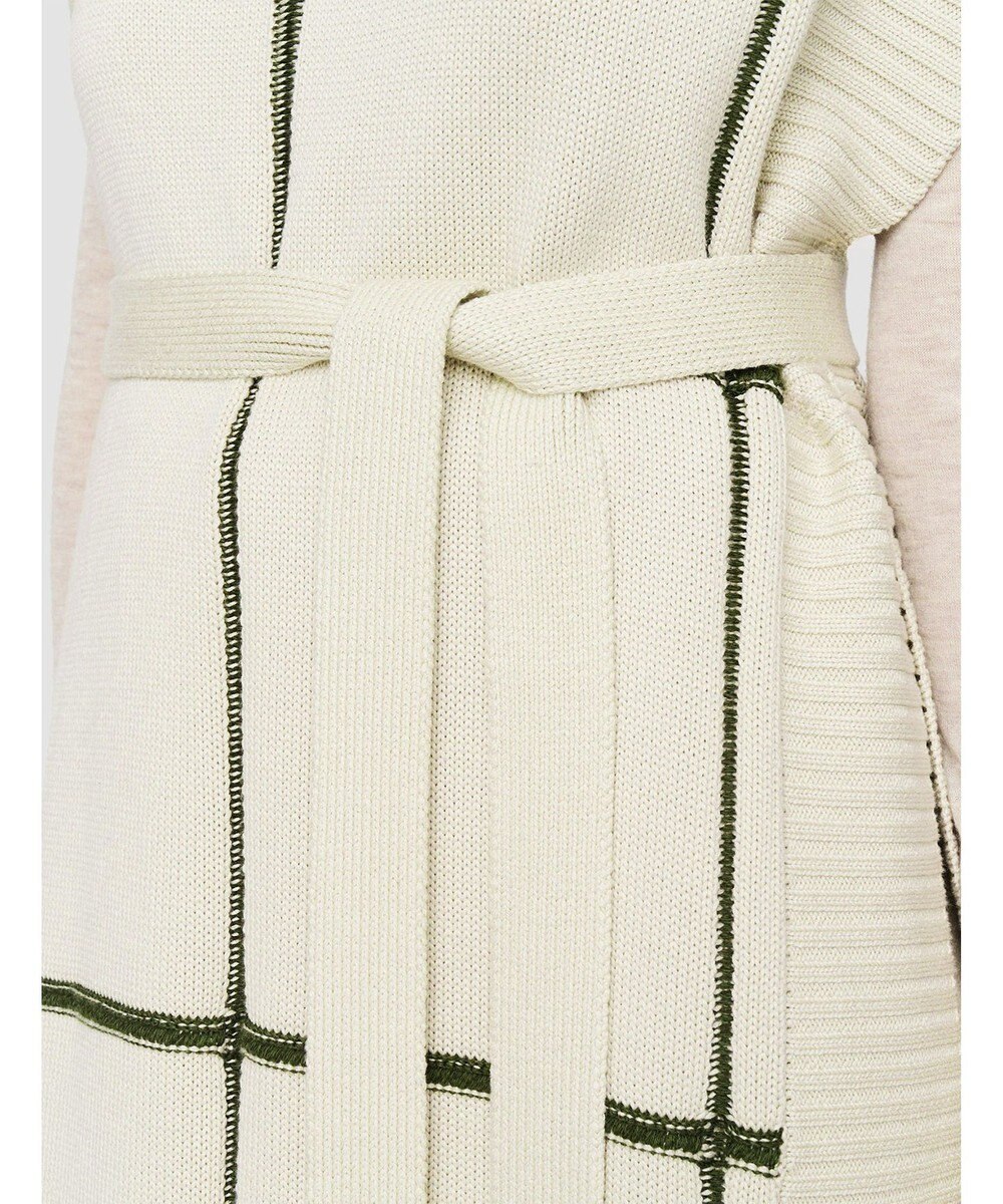 JOSEPH 【洗える】グリッド コットンシルク　ポンチョ 