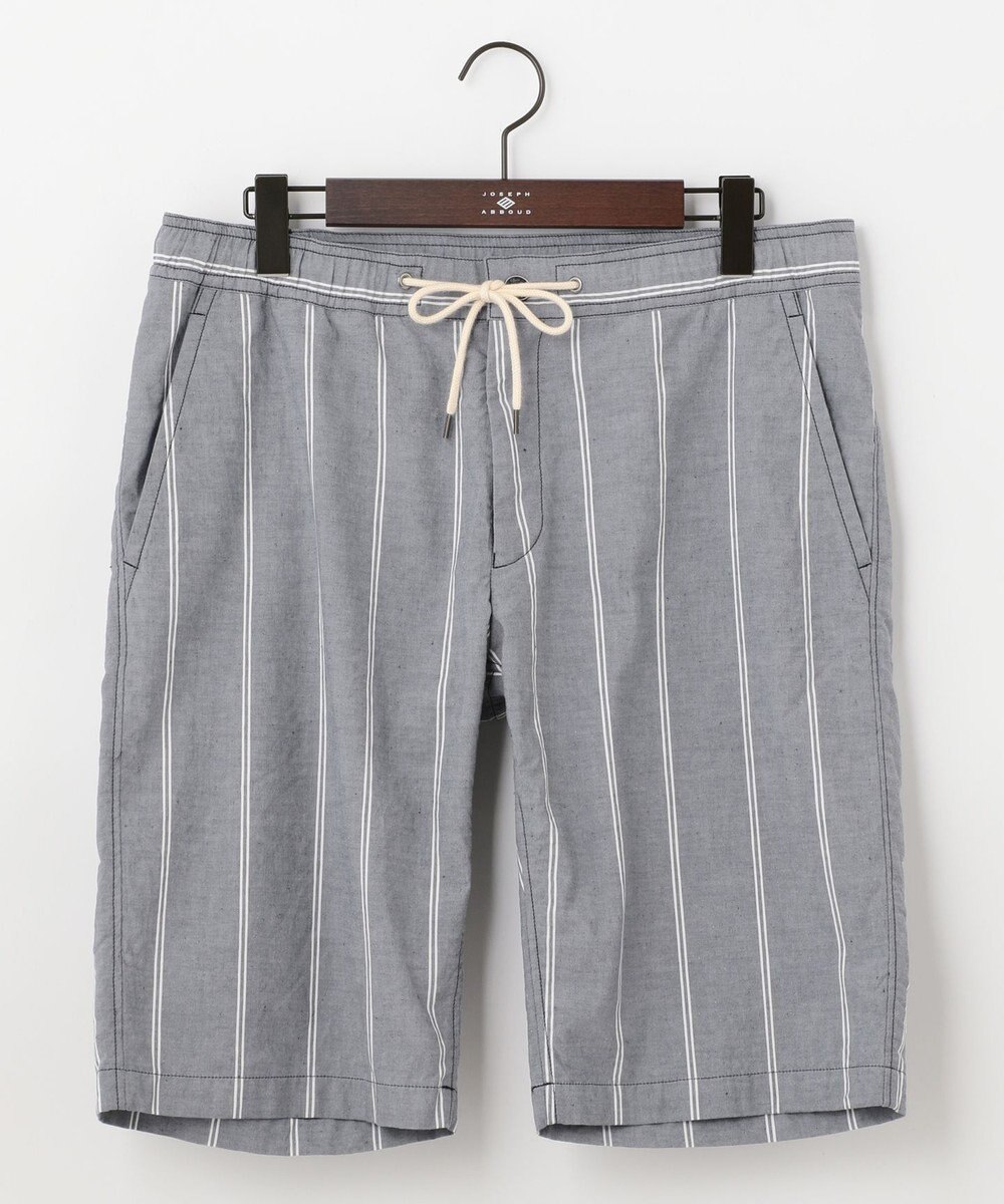 JOSEPH ABBOUD MOUNTAIN 【SPACE／UNISEX】JOE COTTONワイドストライプ ハーフパンツ 