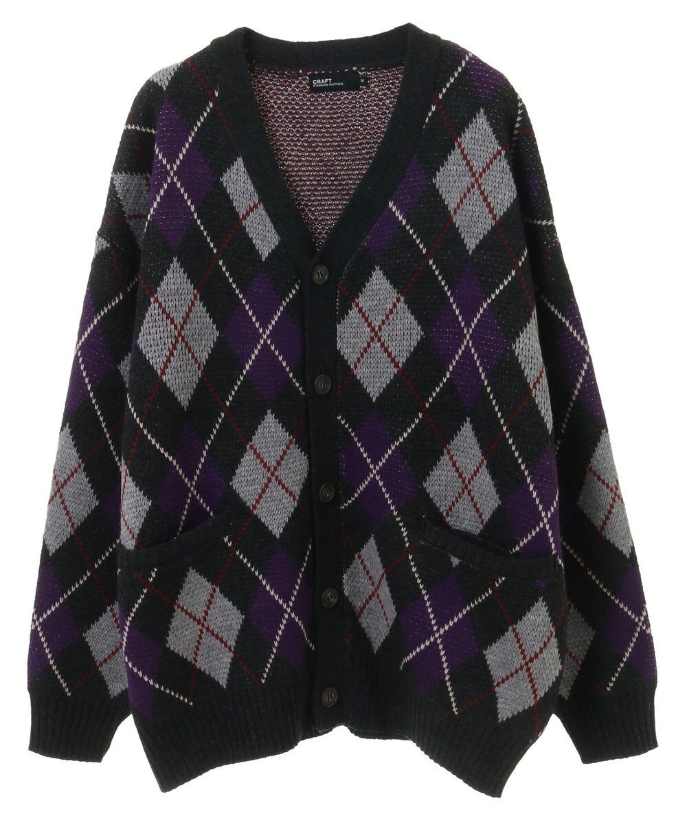 CRAFT STANDARD BOUTIQUE アーガイル柄カーディガン 