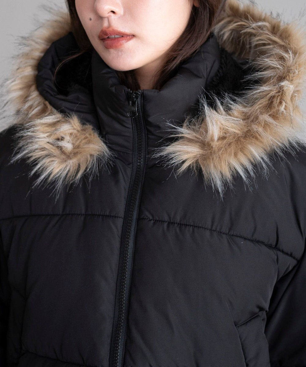 WEGO 【25年秋冬新作/SMサイズ展開】2WAYファーフードショートパファーブルゾン 