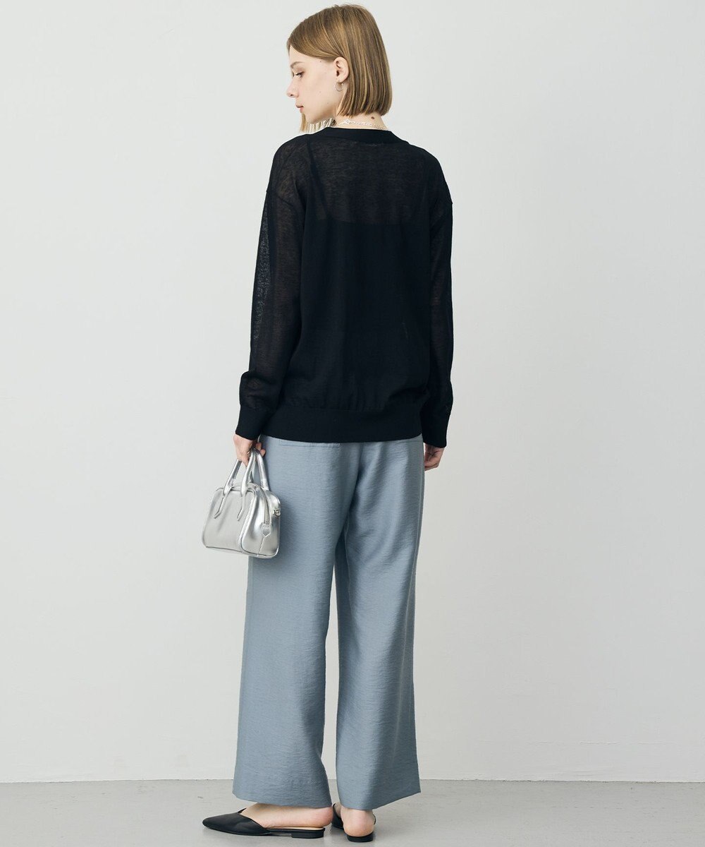 ICB 【先行予約】 リネンブレンドシアー カーディガン 