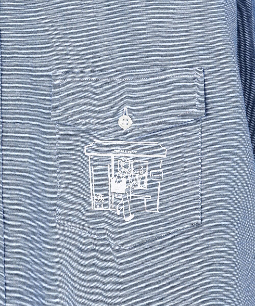 J.PRESS MEN 【AaronChang】【UNISEX】コットンダンガリー シャツ / B.D. / Baggy-Fit 