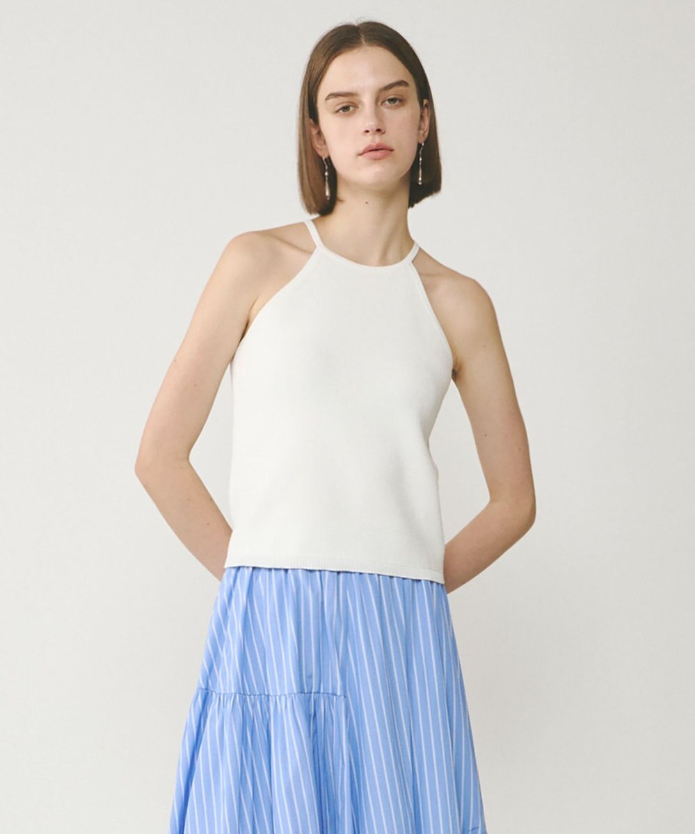 GRACE CONTINENTAL ハイゲージ畦ニットトップ 